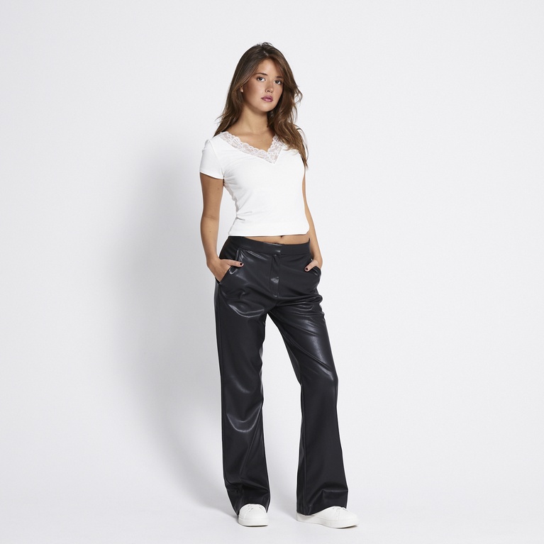 Faux leather pants "Destiny" Black